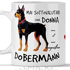 Tazza dobermann per usato  Spedito ovunque in Italia 