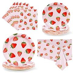 Strawberry party tableware for sale  Delivered anywhere in USA 