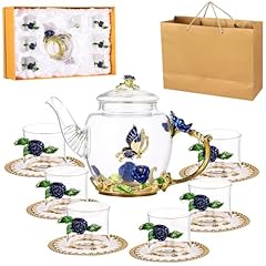 Piece glass tea for sale  Delivered anywhere in UK