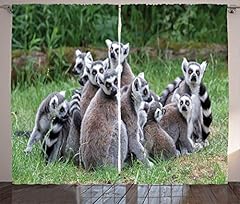 Ambesonne lemur curtains for sale  Delivered anywhere in USA 