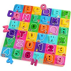 Wooden alphabet puzzles for sale  Delivered anywhere in USA 