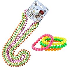 Neon beads necklaces for sale  Delivered anywhere in UK