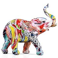 Elephant figurines colorful for sale  Delivered anywhere in USA 