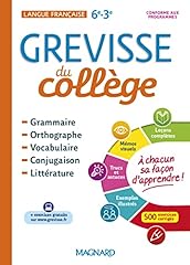 Français grevisse collège d'occasion  Livré partout en Belgiqu