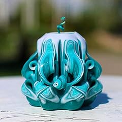 Carved candle green for sale  Delivered anywhere in USA 