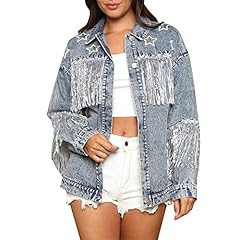 Oversized denim jacket for sale  Delivered anywhere in USA 