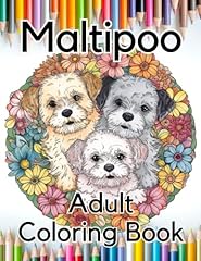 Maltipoo adult coloring usato  Spedito ovunque in Italia 