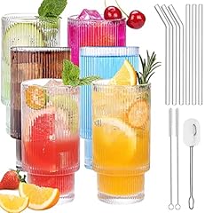 Lot verres nervurés d'occasion  Livré partout en Belgiqu