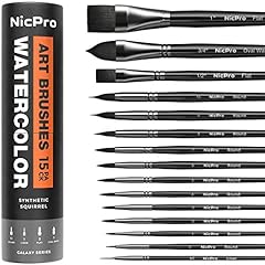 Nicpro 15pcs watercolour for sale  Delivered anywhere in UK