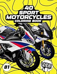 Sport motorcycles coloring for sale  Delivered anywhere in UK