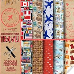 Travel scrapbook paper usato  Spedito ovunque in Italia 