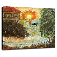 Used, Vintage Expressionist Oil Painting Landscape Seascape for sale  Delivered anywhere in Canada
