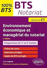 Bts notariat environnement d'occasion  Livré partout en France