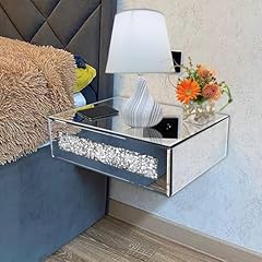 Mirrored floating bedside for sale  Delivered anywhere in USA 