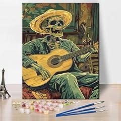 Skull playing guitar for sale  Delivered anywhere in UK