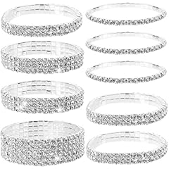 Stretch rhinestone bracelet for sale  Delivered anywhere in Ireland