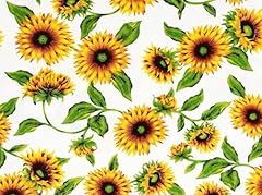 Imprimé tournesols tissu d'occasion  Livré partout en France