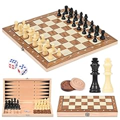 Set scacchi legno usato  Spedito ovunque in Italia 
