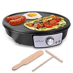 NutriChef Nonstick 12-Inch Electric Crepe Maker - Aluminum for sale  Delivered anywhere in Canada