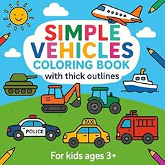 Simple vehicles coloring for sale  Delivered anywhere in UK