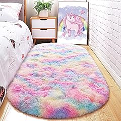 Junovo fluffy oval for sale  Delivered anywhere in USA 