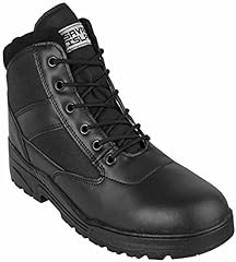 Black leather combat for sale  Delivered anywhere in UK