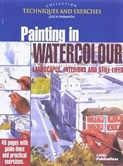 Painting watercolour landscape d'occasion  Livré partout en Belgiqu