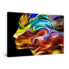 Startonight Canvas Wall Art Abstract Woman Face Colored for sale  Delivered anywhere in Canada