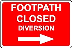 Footpath closed diversion for sale  Delivered anywhere in UK