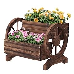 Wooden wagon planter for sale  Delivered anywhere in USA 