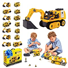 Liplay 14 in 1 DIY Assembly Truck Construction Toys for sale  Delivered anywhere in UK