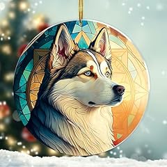 Husky christmas ornament for sale  Delivered anywhere in USA 