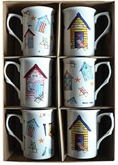 Beach hut mugs for sale  Delivered anywhere in UK