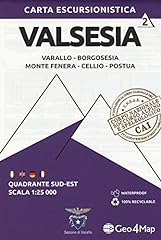 Carta escursionistica valsesia usato  Spedito ovunque in Italia 