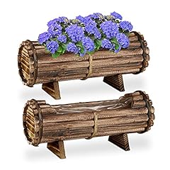 Relaxdays fioriere legno usato  Spedito ovunque in Italia 