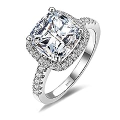 Jewelrypalace cushion 3ct for sale  Delivered anywhere in USA 