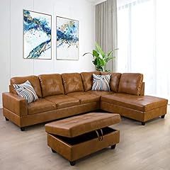 Plithzy leather sofa for sale  Delivered anywhere in USA 