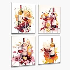 Watercolour wine bottle for sale  Delivered anywhere in USA 