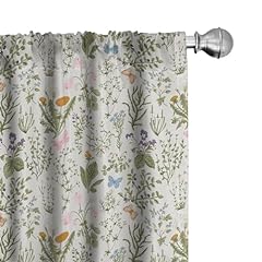 Ambesonne floral curtains for sale  Delivered anywhere in USA 
