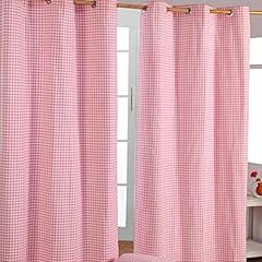 Homescapes pink gingham for sale  Delivered anywhere in UK