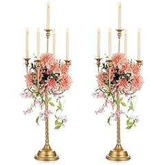 Nuptio gold candelabras for sale  Delivered anywhere in UK