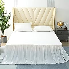 White bed skirt for sale  Delivered anywhere in USA 
