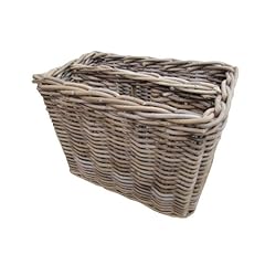 Grey Rattan Magazine Rack Storage Basket for sale  Delivered anywhere in UK