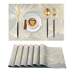 Gold placemats set for sale  Delivered anywhere in USA 
