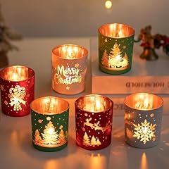 Glasseam christmas votive for sale  Delivered anywhere in USA 