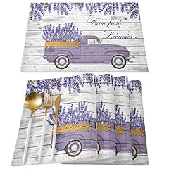 Lavender purple placemats for sale  Delivered anywhere in USA 