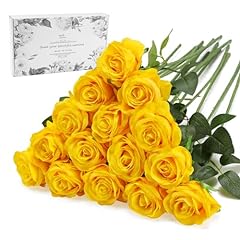 Yellow fake roses for sale  Delivered anywhere in USA 