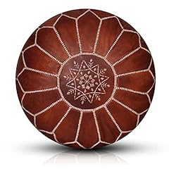 Moroccan leather pouf for sale  Delivered anywhere in UK