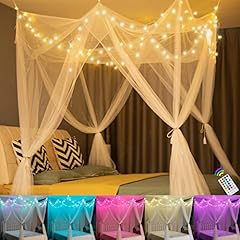 White bed canopy for sale  Delivered anywhere in USA 