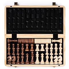 Magnetic wooden chess for sale  Delivered anywhere in UK